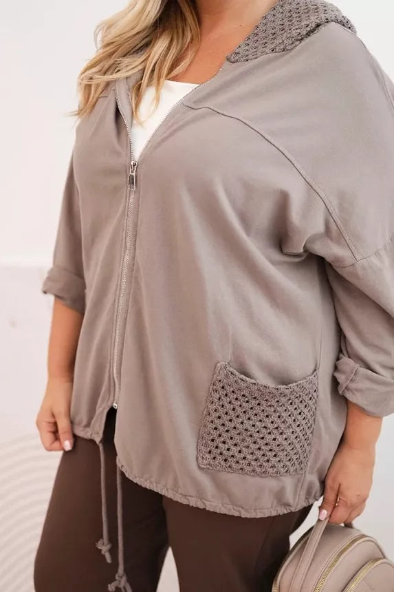 Women's gray hoodie Alba 