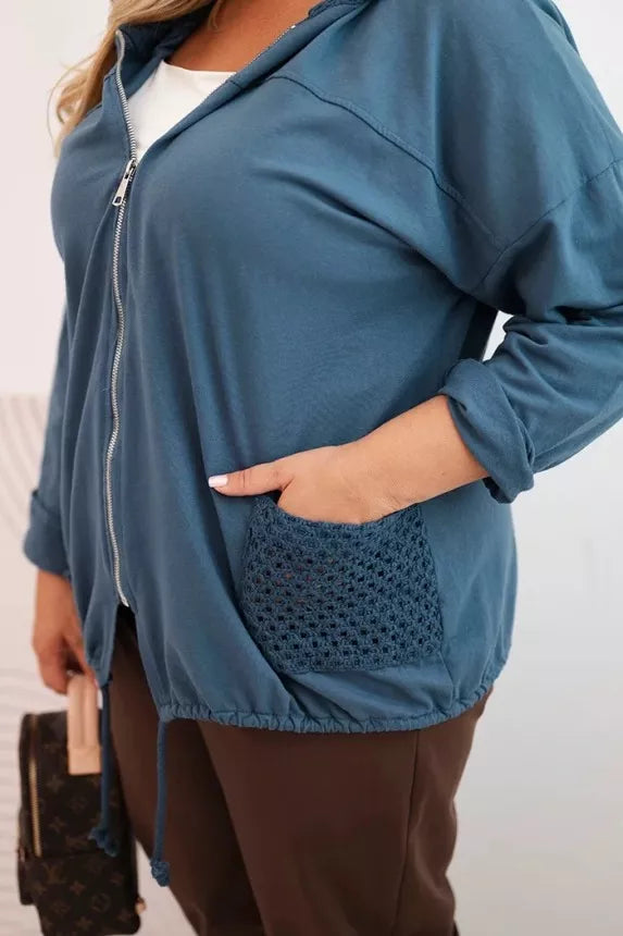 Women's blue hoodie Alba 