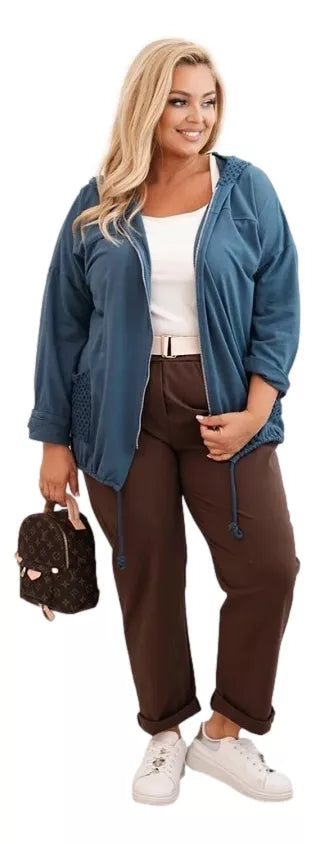 Women's blue hoodie Alba 