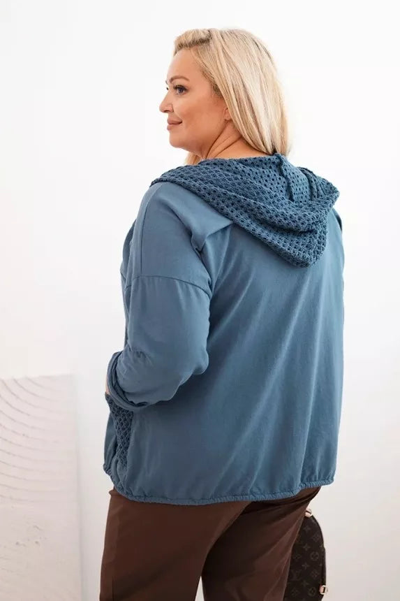 Women's blue hoodie Alba 