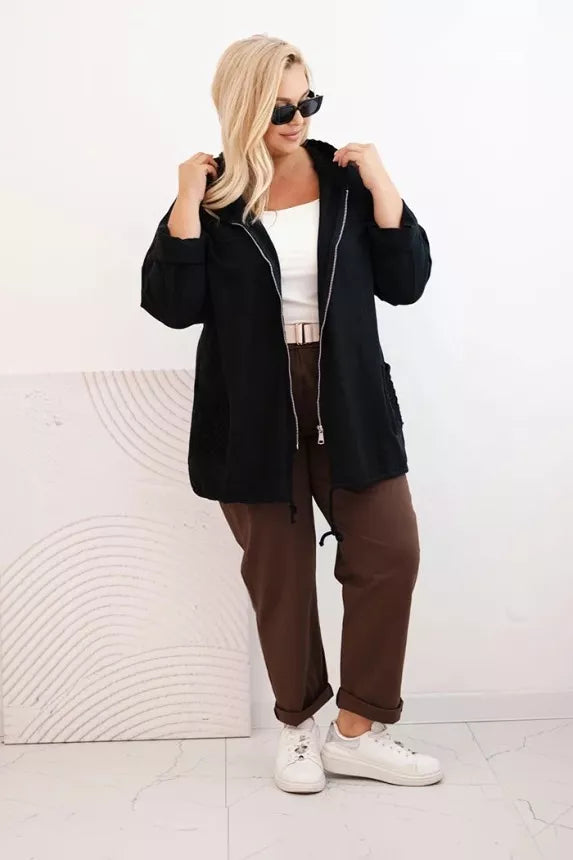 Women's black hoodie Alba