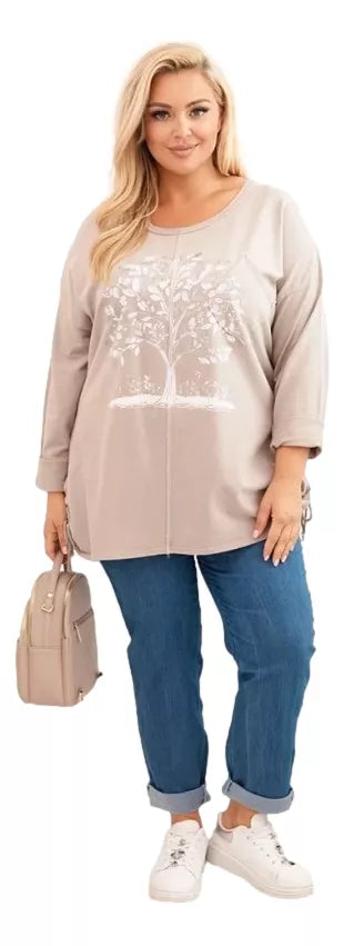 Women's brown sweater Medy 