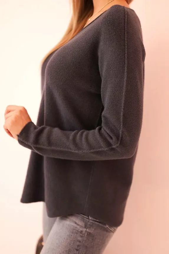 Women's dark gray sweater Remo