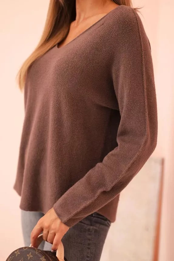 Women's brown sweater Remo