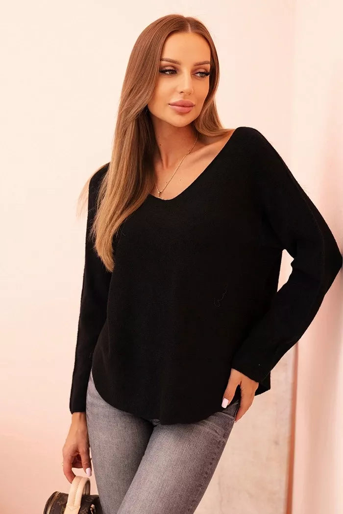 Women's black sweater Remo