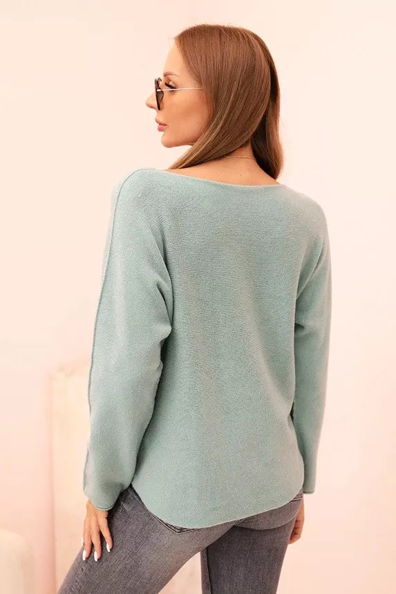 Women's dark mint sweater Remo