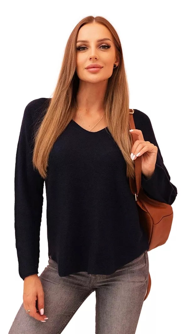 Women's navy blue sweater Remo