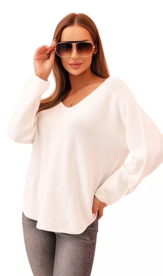 Women's white sweater Remo