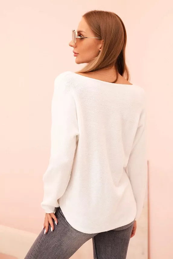 Women's white sweater Remo
