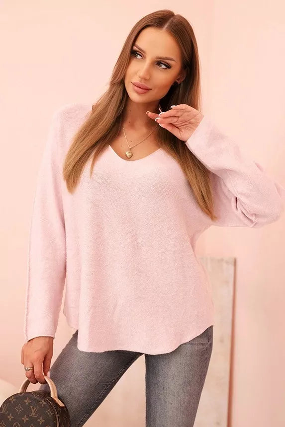 Women's light pink sweater Remo
