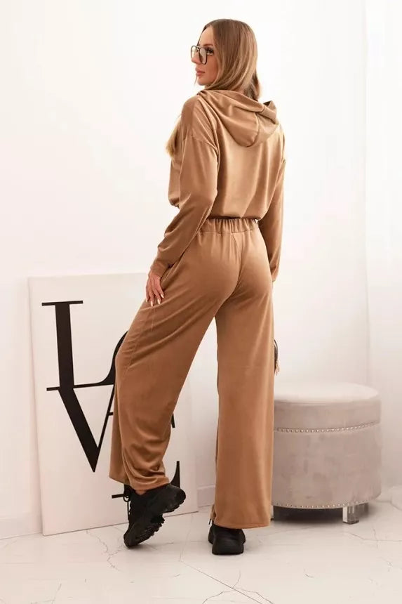 Women's brown velvet suit Rizo