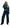 Women's dark blue velvet suit Rizo