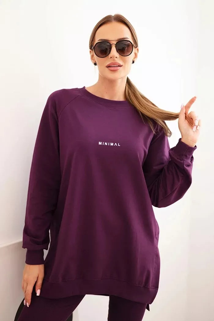 Women's purple set Minimal