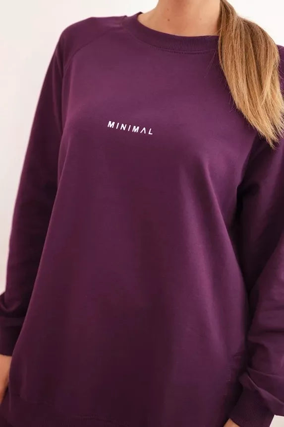 Women's purple set Minimal
