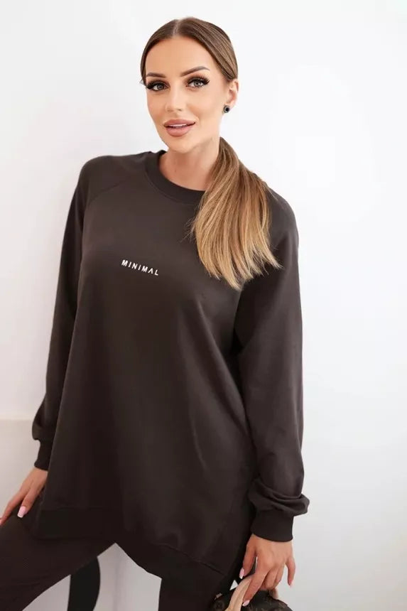 Women's dark brown set Minimal