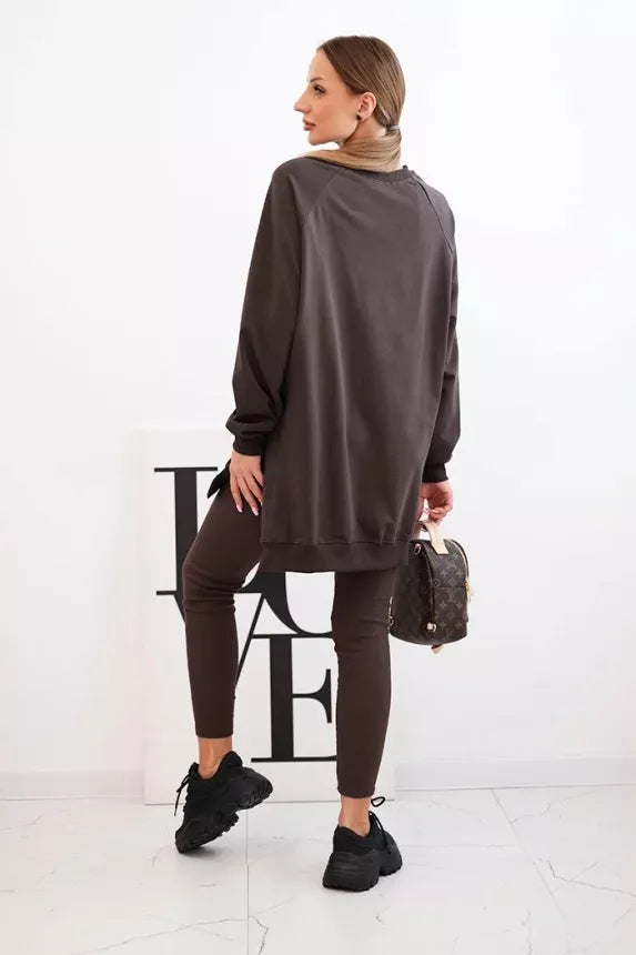 Women's dark brown set Minimal