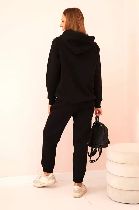 Women's black Coffe set.