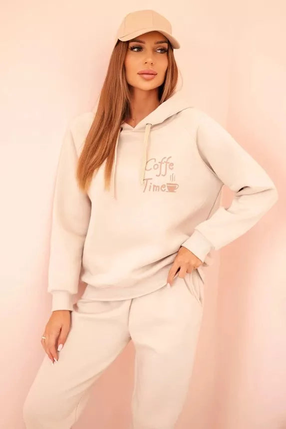 Women's brown Coffe set.