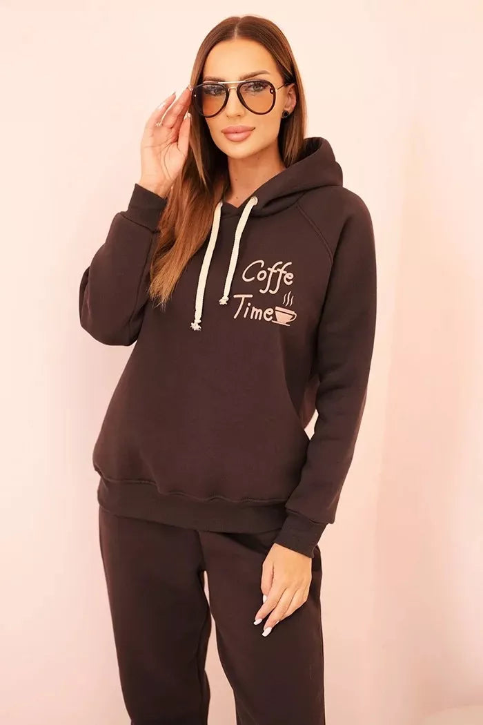 Women's brown Coffe set.