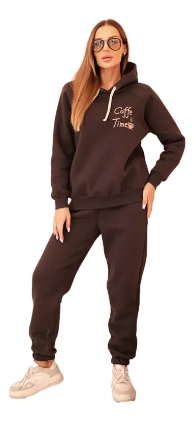 Women's brown Coffe set.