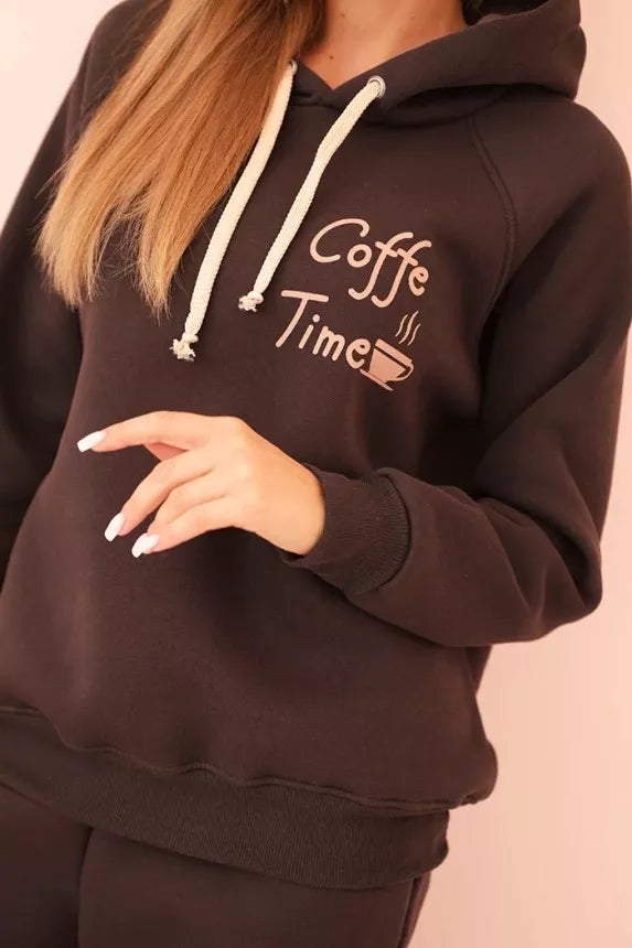 Women's brown Coffe set.