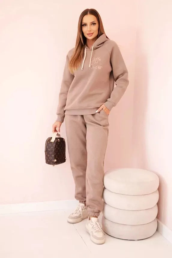 Women's dark brown Coffe set.