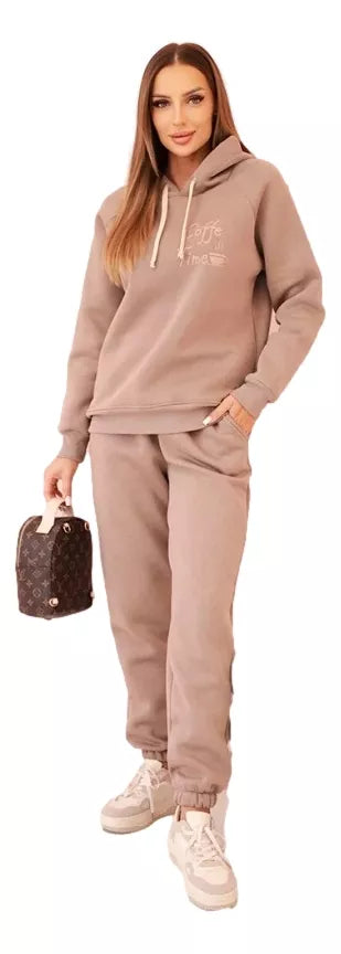 Women's dark brown Coffe set.