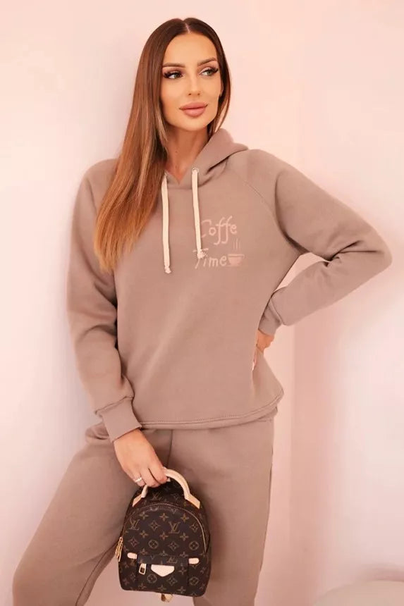 Women's dark brown Coffe set.