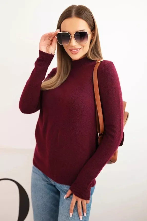 Women's burgundy sweater Eden
