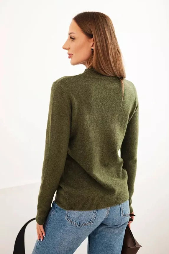 Women's khaki sweater Eden