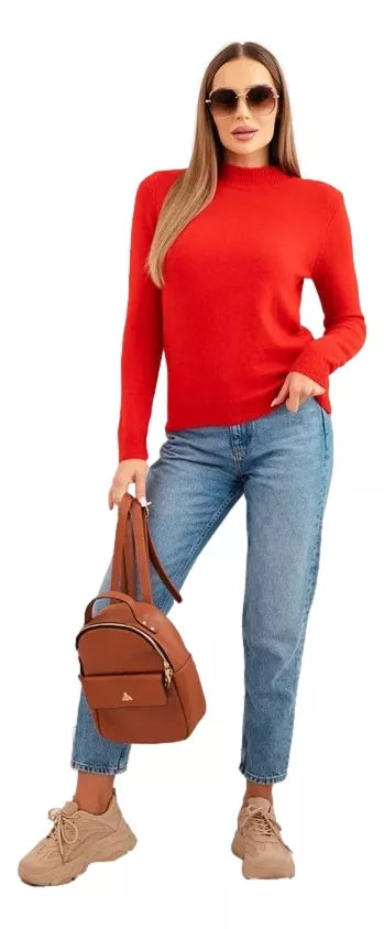 Women's red sweater Eden