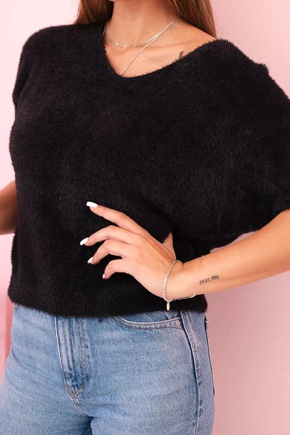 Women's black sweater Cloud