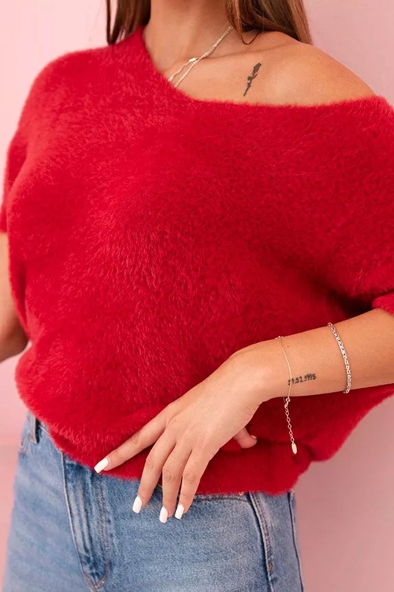 Women's red sweater Cloud