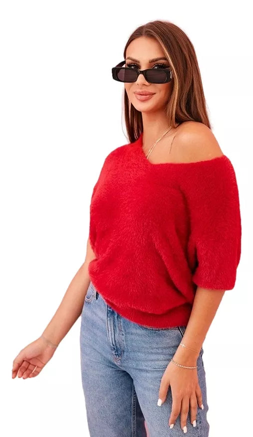 Women's red sweater Cloud