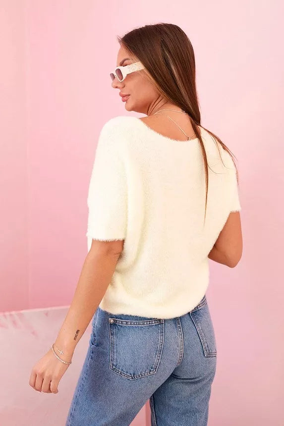 Women's light yellow sweater Cloud