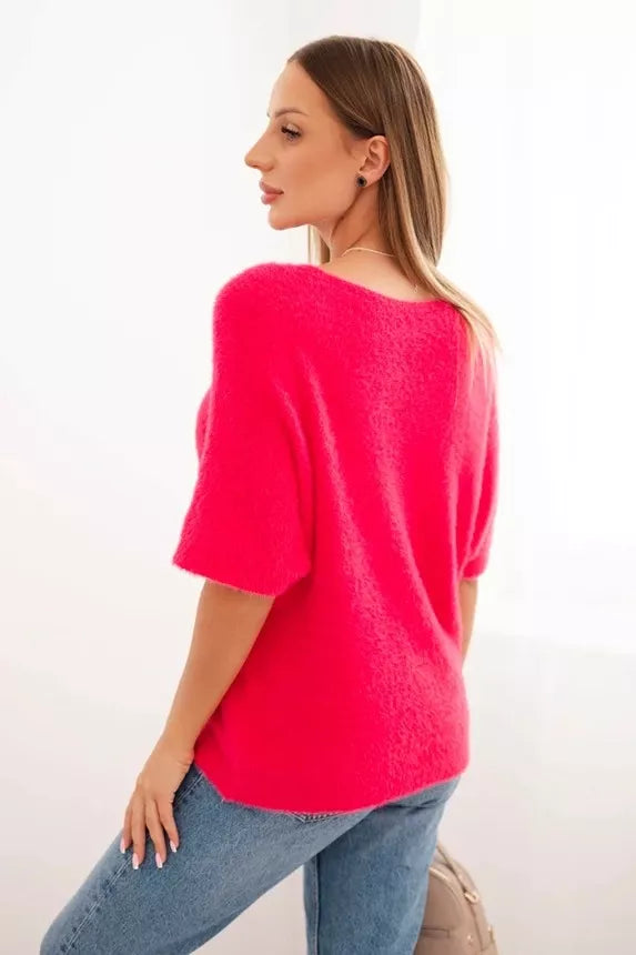 Women's bright pink sweater Cloud