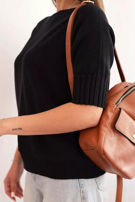 Women's black sweater Aleta