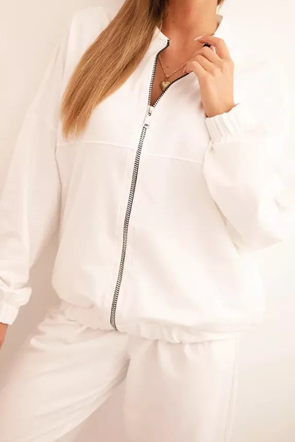 Women's white Fan set