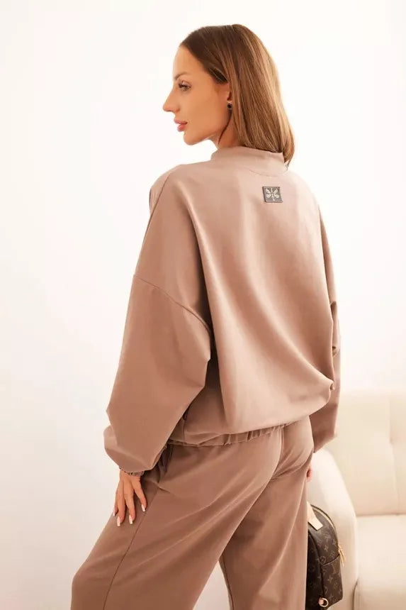 Women's brown Fan set