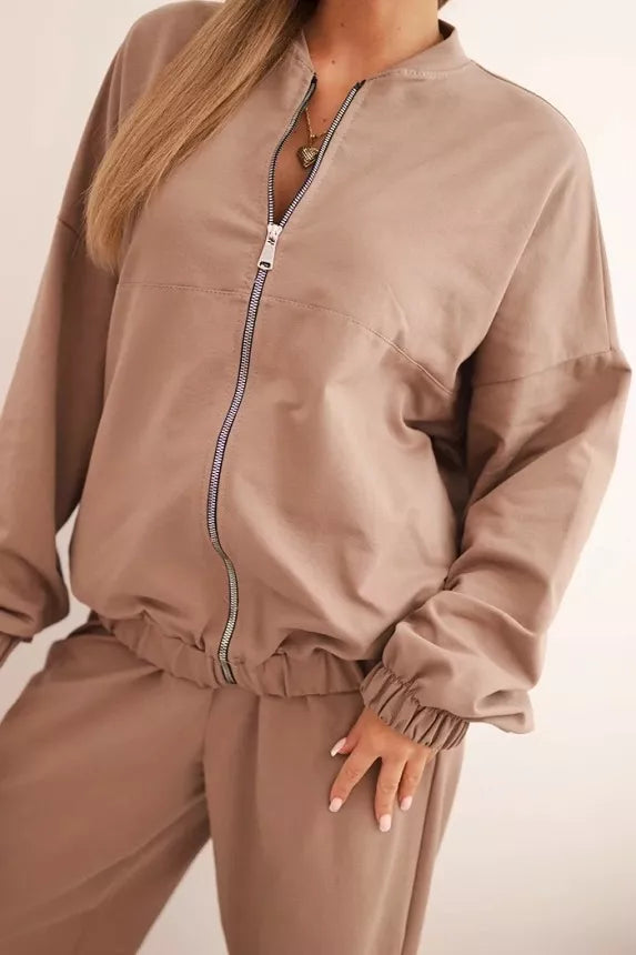 Women's brown Fan set