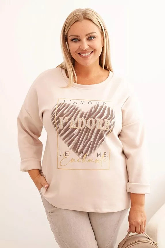 Women's light brown sweater Adore