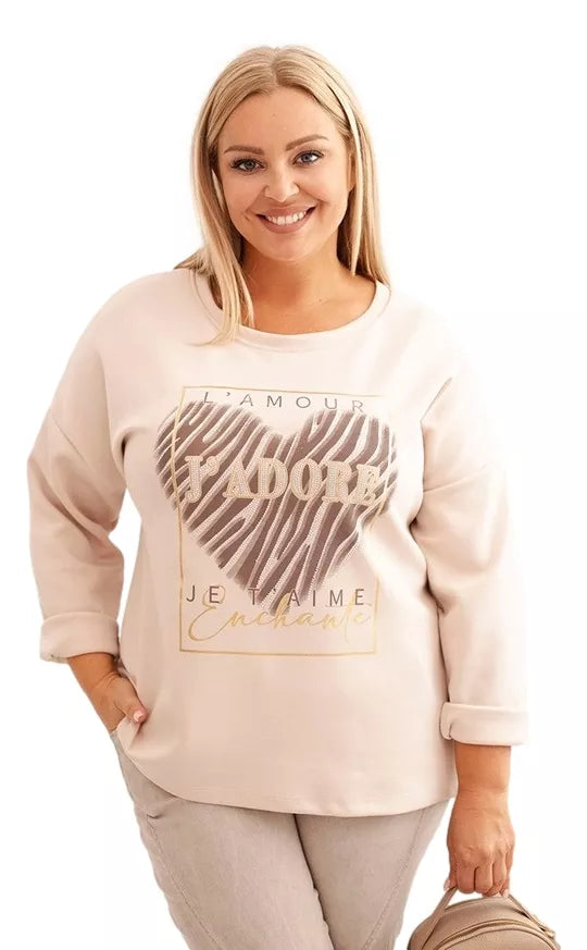 Women's light brown sweater Adore