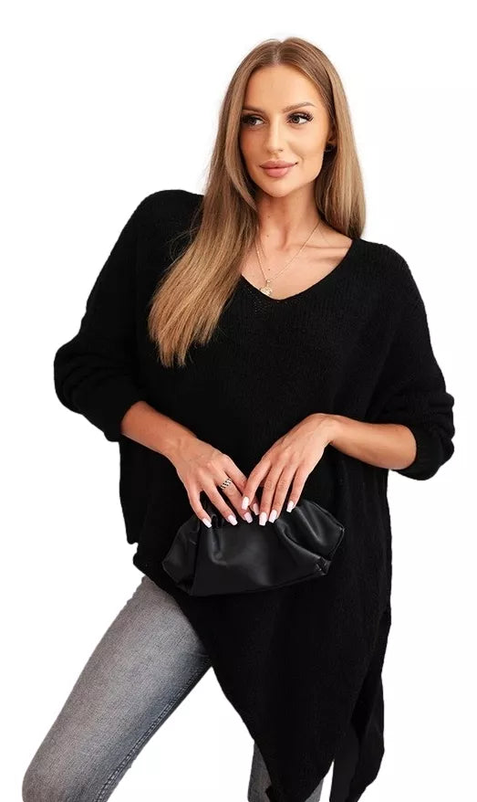 Women's black wool sweater Elvis 