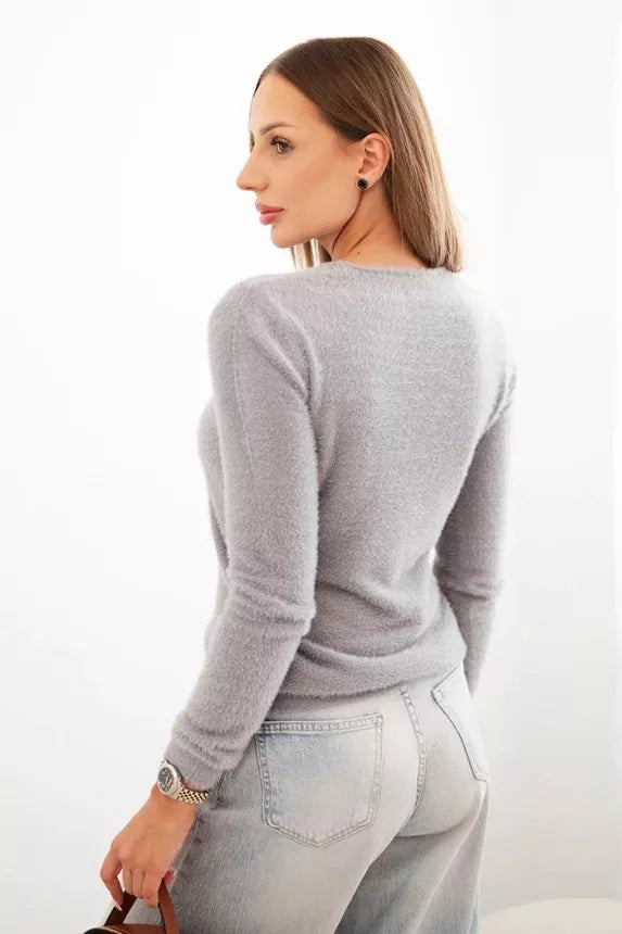 Women's gray sweater Luxor 