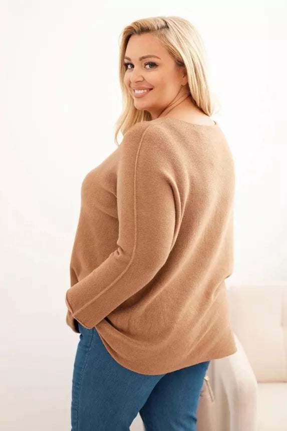 Women's brown sweater Minos 
