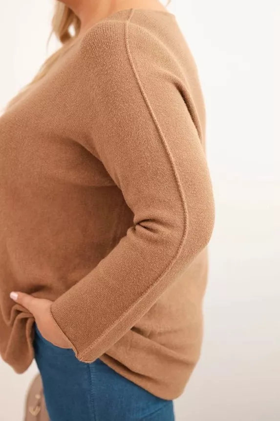 Women's brown sweater Minos 