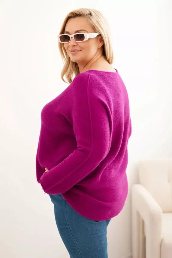 Women's purple sweater Minos 