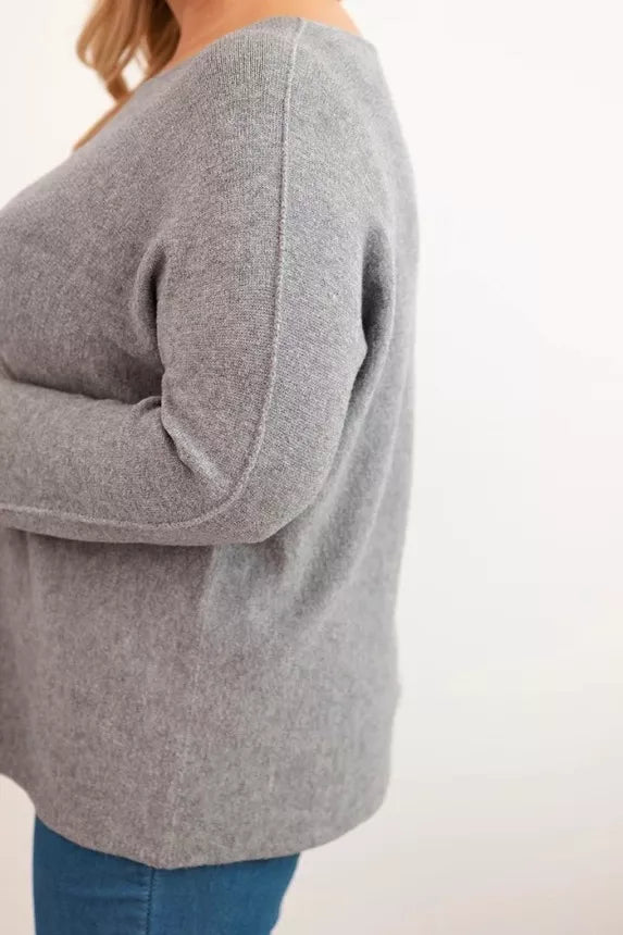 Women's dark brown sweater Minos 