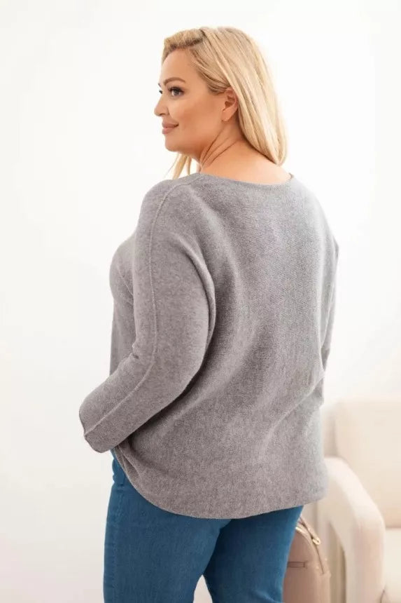 Women's dark brown sweater Minos 