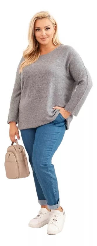 Women's dark brown sweater Minos 